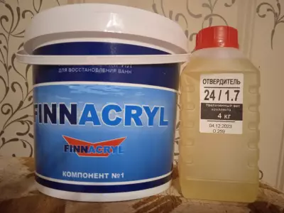 Жидкий акрил FINNACRYL
Время высыхания — 24 часа
Средство